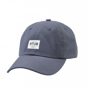 【團購商品，10個起做】北商大日系風格布標老帽_奶茶棕/石藍/煙燻粉(可混色)
