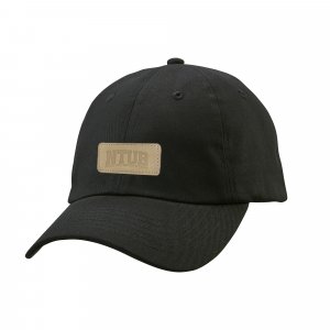 【團購商品，10個起做】NTUB皮革標老帽_黑